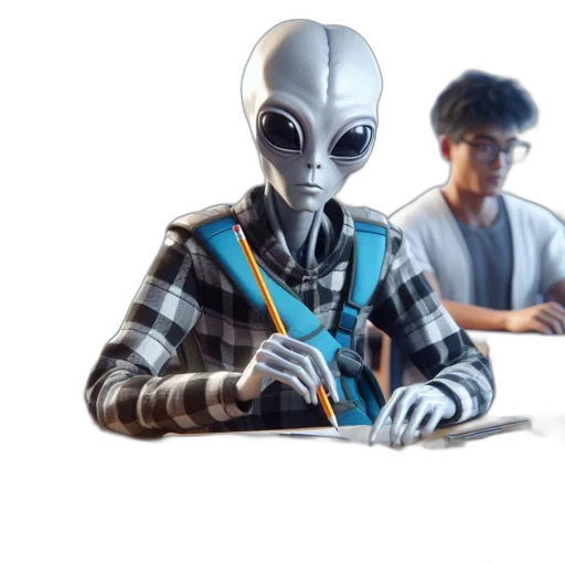 robot, staff, jacket, concept art, 3d render, comic book art, pixel art, outer space transparent PNG cut-out