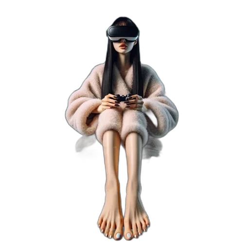 mask, dress, face, creature, 3d render, concept art, photorealistic, vaporwave transparent PNG cut-out