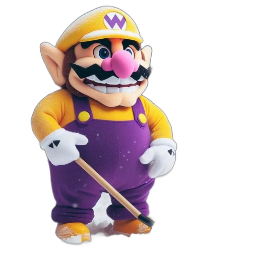 weapon, animal, staff, creature, 3d render, concept art, image, wario transparent PNG cut-out