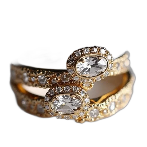 jewelry, crown, 3d render, golden transparent PNG cut-out