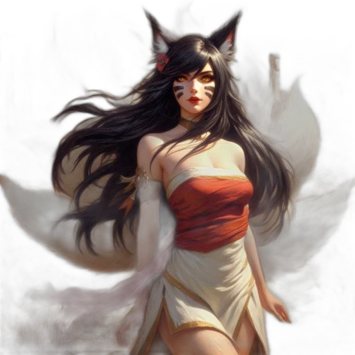 mask, dress, dragon, fantasy art, concept art, photorealistic, anime, red transparent PNG cut-out