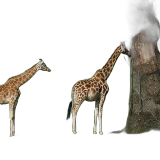 animal, creature, tree, concept art, 3d render, fantasy art, photorealistic, fog transparent PNG cut-out
