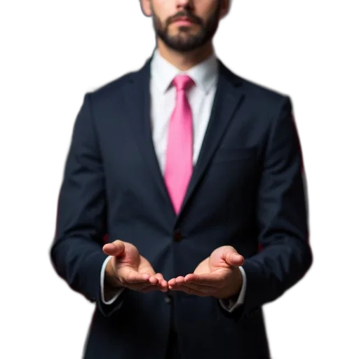 staff, jacket, face, umbrella, photorealistic, 3d render, concept art, cartoon transparent PNG cut-out