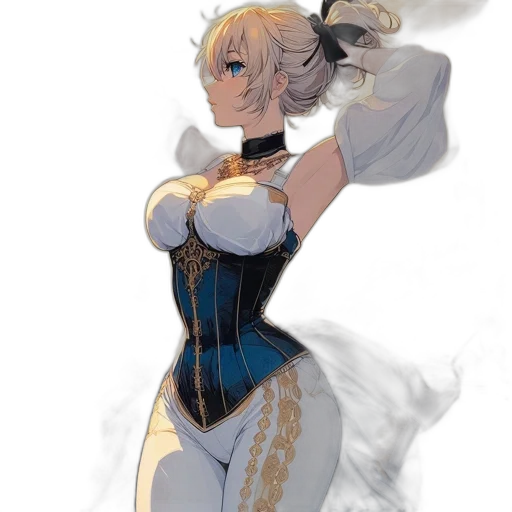dress, crown, staff, weapon, concept art, fantasy art, anime, pixel art transparent PNG cut-out