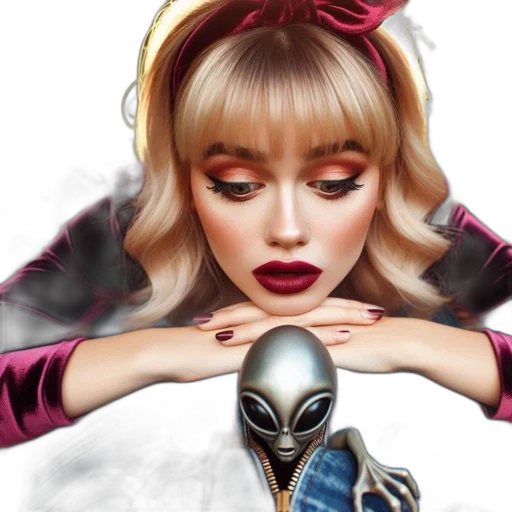 mask, robot, concept art, fantasy art, anime, photorealistic, woman, red transparent PNG cut-out