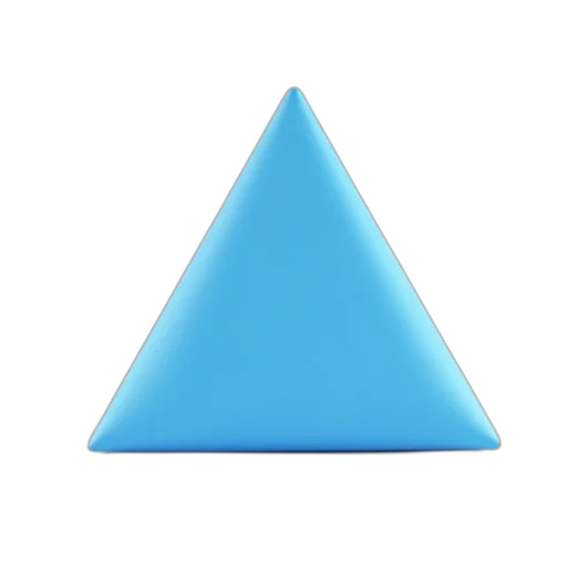 hat, umbrella, jewelry, crown, 3d render, photorealistic, blue, triangular transparent PNG cut-out