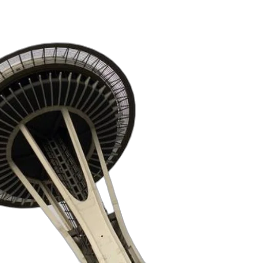 building, plane, flies, past, space, needle, seattle, washington transparent PNG cut-out