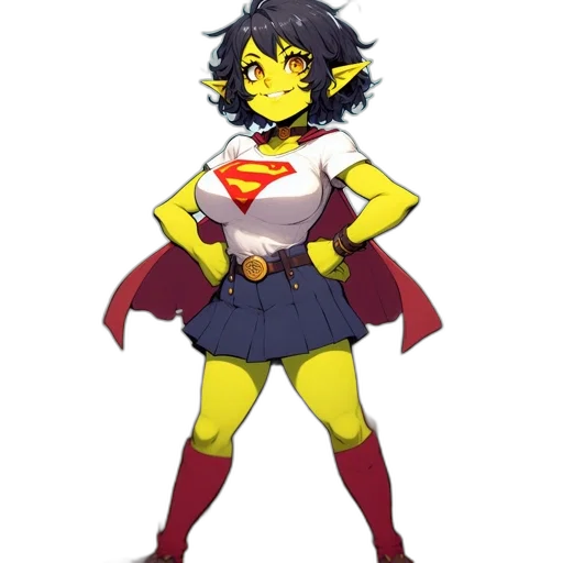 dress, staff, comic book art, concept art, pixel art, cartoon, neon, colorful transparent PNG cut-out