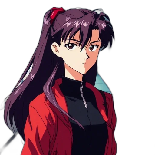 jacket, staff, face, anime, pixel art, vaporwave, cartoon, red transparent PNG cut-out