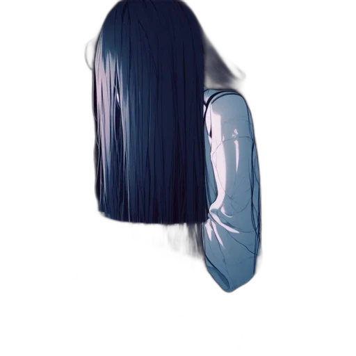 hair, dress, mask, jacket, anime, vaporwave, 3d render, concept art transparent PNG cut-out