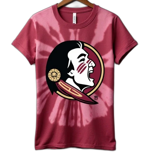 women, florida, state, seminoles, dip, dye, shirt, forever transparent PNG cut-out
