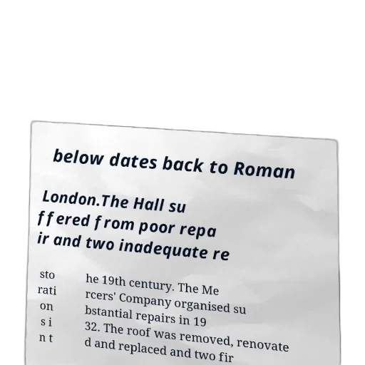 document, discussing, history, building, london, mentioning, repairs, renovations transparent PNG cut-out