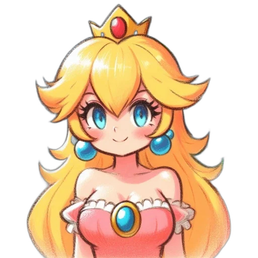 crown, dress, jewelry, staff, pixel art, anime, concept art, watercolor transparent PNG cut-out