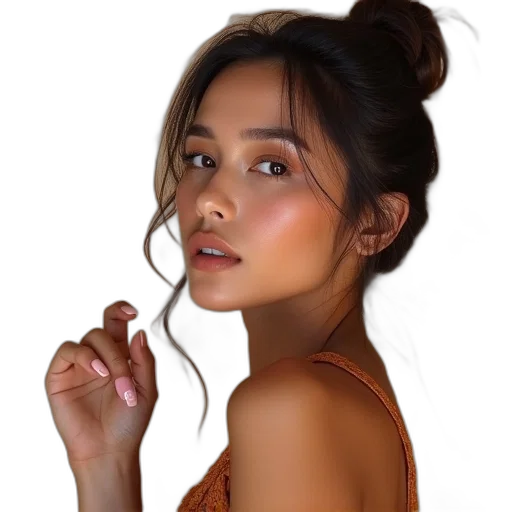 face, jewelry, hair, dress, photorealistic, oil painting, cartoon, anime transparent PNG cut-out