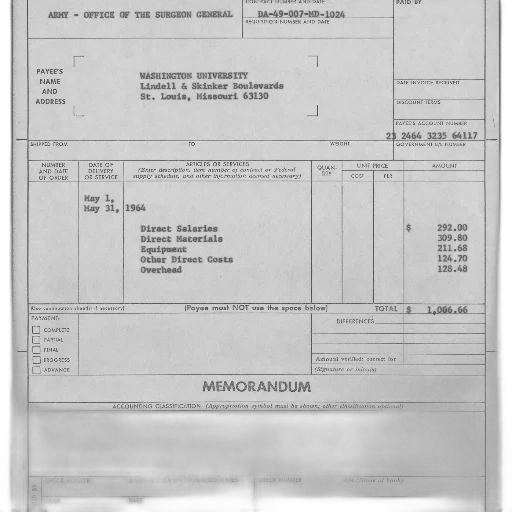 receipt, army, office, surgeon, general, washington, university, dated transparent PNG cut-out