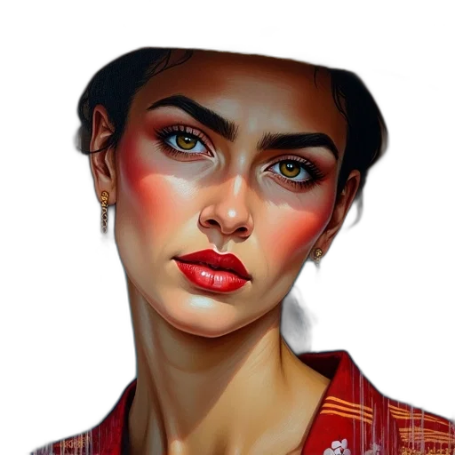 face, jewelry, mask, photorealistic, oil painting, fantasy art, concept art, neon lights transparent PNG cut-out