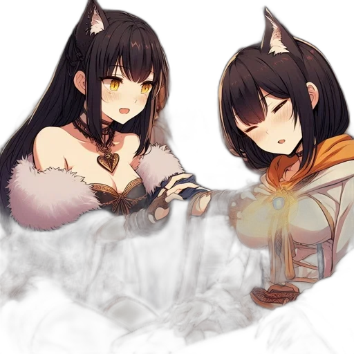 fantasy art, concept art, anime, pixel art, snow, fire, monochrome, dark transparent PNG cut-out