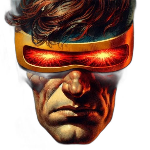 mask, face, comic book art, cyberpunk, concept art, photorealistic, character, depicted transparent PNG cut-out