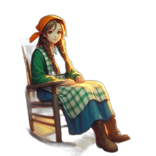 hat, dress, furniture, staff, pixel art, concept art, fantasy art, watercolor transparent PNG cut-out