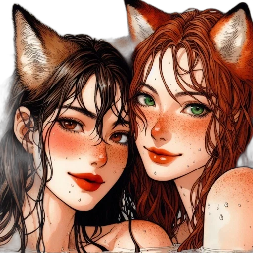 mask, fantasy art, comic book art, anime, watercolor, red, monochrome, earth tones transparent PNG cut-out