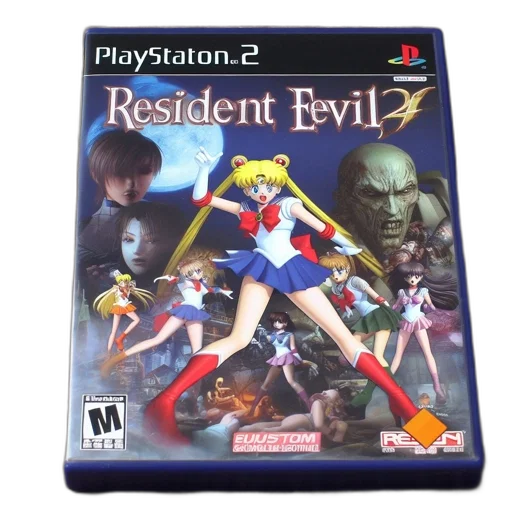 3d render, playful, fusion, resident, evil, game, case, presents transparent PNG cut-out