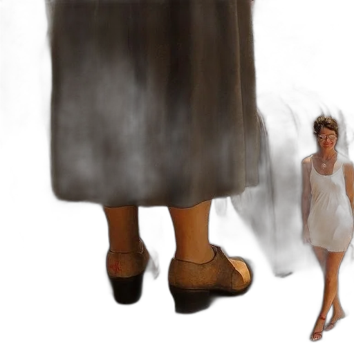dress, shoes, creature, mask transparent PNG cut-out
