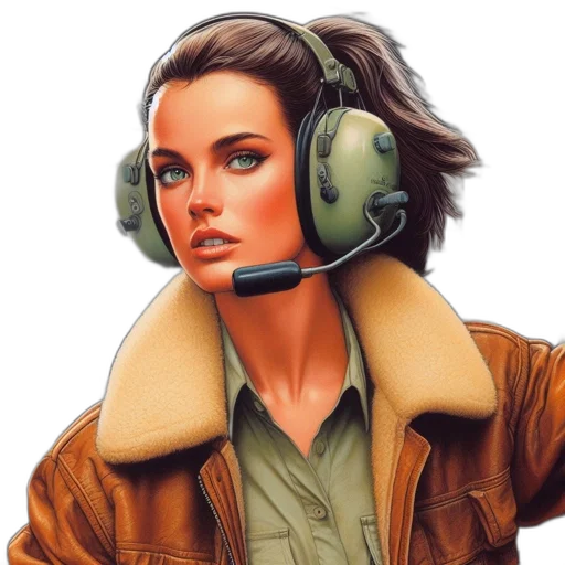 jacket, staff, face, comic book art, concept art, photorealistic, fantasy art, earth tones transparent PNG cut-out