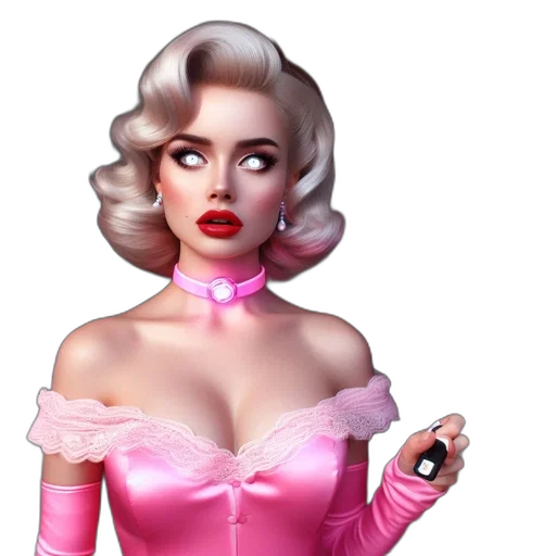 dress, photorealistic, 3d render, concept art, cartoon, woman, pink, gown transparent PNG cut-out