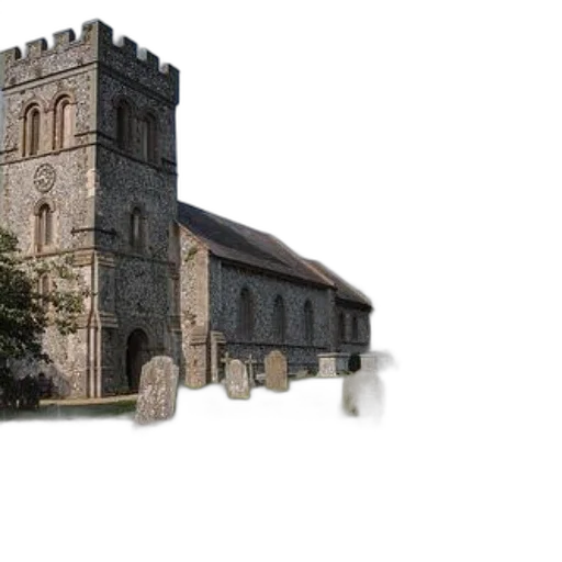 building, 3d render, photorealistic, picturesque, stone, church, tall, tower transparent PNG cut-out
