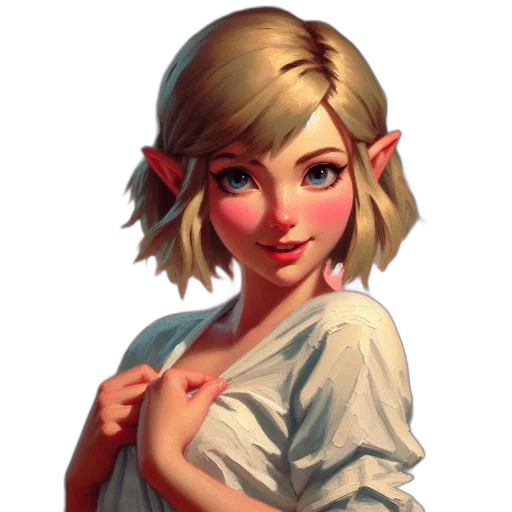 face, dress, staff, weapon, fantasy art, pixel art, oil painting, concept art transparent PNG cut-out