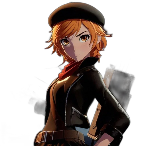 staff, hat, jacket, weapon, cartoon, concept art, anime, comic book art transparent PNG cut-out