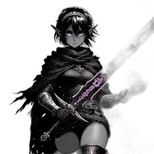 sword, weapon, staff, fantasy art, comic book art, concept art, cyberpunk, dark transparent PNG cut-out