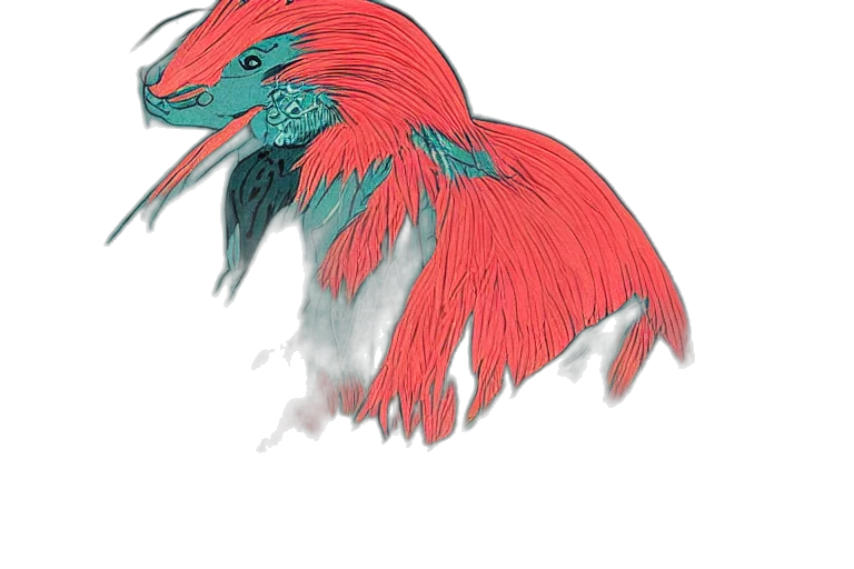 dragon, creature, hair, animal transparent PNG cut-out