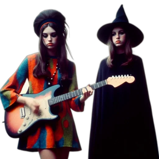 hat, concept art, fantasy art, photorealistic, dark, neon, two, young transparent PNG cut-out