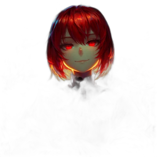 mask, face, hair, staff, photorealistic, anime, pixel art, concept art transparent PNG cut-out
