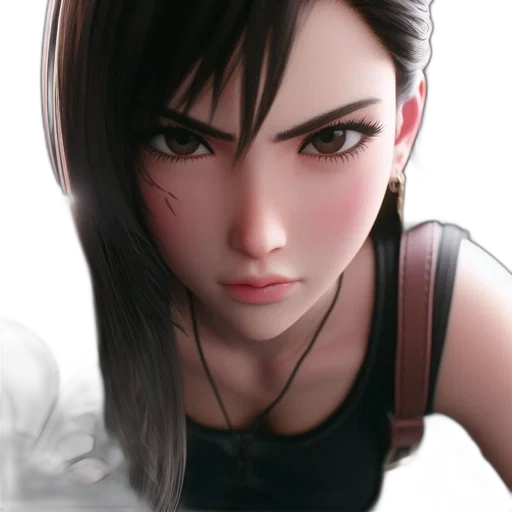 face, photorealistic, fantasy art, concept art, 3d render, dark, monochrome, red transparent PNG cut-out