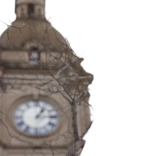 3d render, photorealistic, clock, tower, dome, large, face, pink transparent PNG cut-out