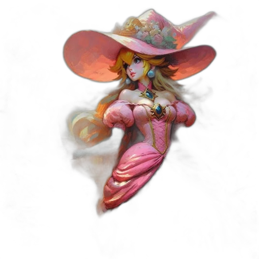 hat, staff, jewelry, crown, concept art, fantasy art, 3d render, photorealistic transparent PNG cut-out