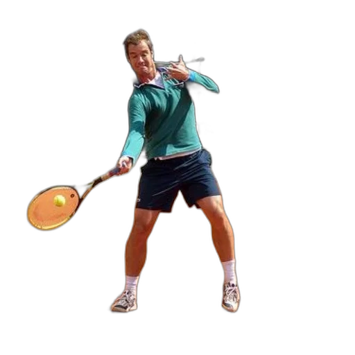 staff, jacket, photorealistic, 3d render, tennis, player, action, clay transparent PNG cut-out