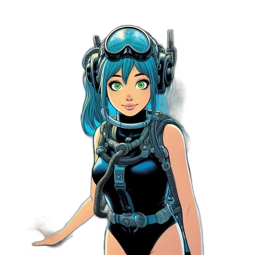robot, mask, dress, staff, concept art, comic book art, cartoon, anime transparent PNG cut-out