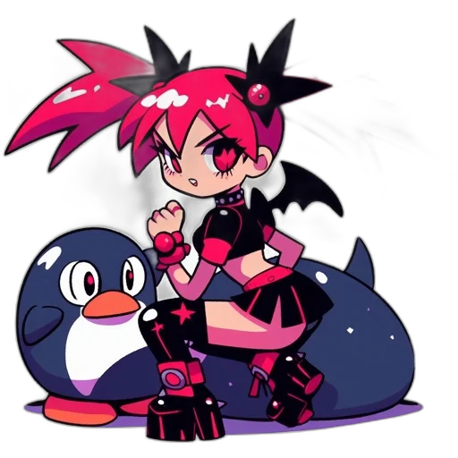 weapon, staff, animal, pixel art, concept art, anime, cartoon, red transparent PNG cut-out
