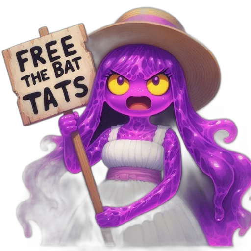 hat, concept art, fantasy art, pixel art, anime, character, purple, skin transparent PNG cut-out