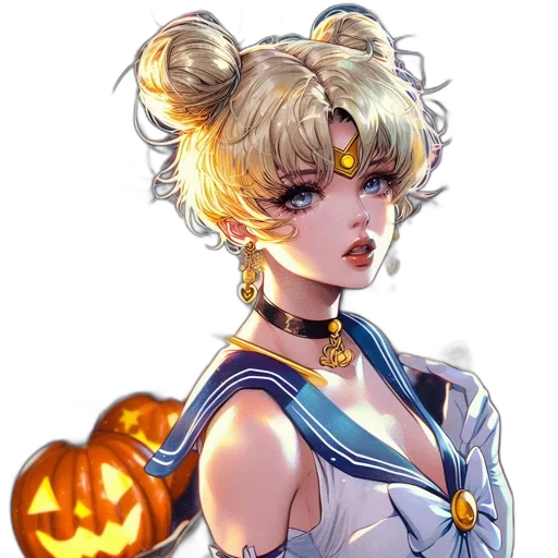staff, concept art, fantasy art, anime, pixel art, golden, blue, colorful transparent PNG cut-out