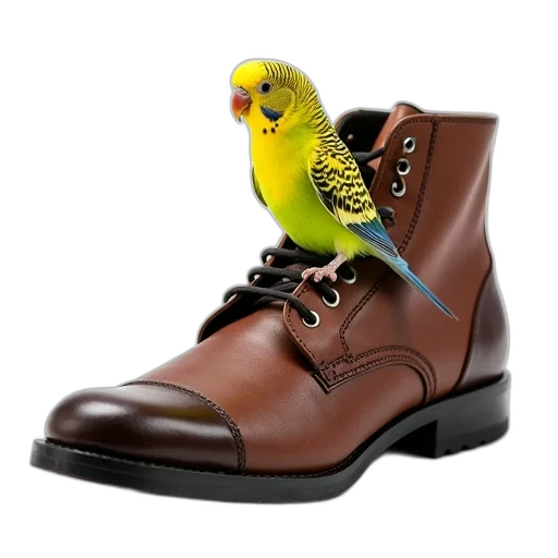 shoes, animal, photorealistic, 3d render transparent PNG cut-out