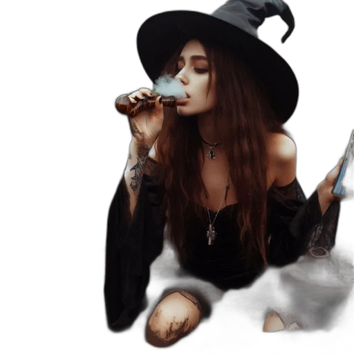 hat, jewelry, bottle, photorealistic, fantasy art, concept art, cartoon, dark transparent PNG cut-out