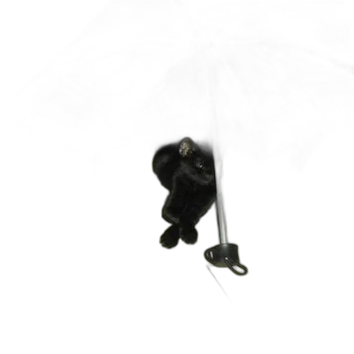 umbrella, staff, animal, hat, 3d render, photorealistic, concept art, rain transparent PNG cut-out