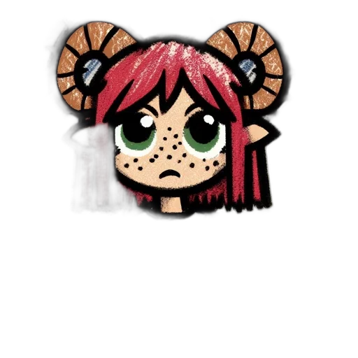 mask, face, creature, animal, cartoon, anime, pixel art, concept art transparent PNG cut-out