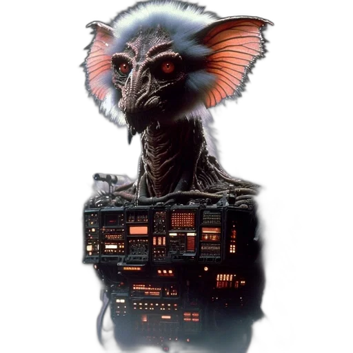 robot, creature, animal, mask, cyberpunk, concept art, pixel art, fantasy art transparent PNG cut-out