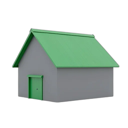 building, furniture, umbrella, 3d render, photorealistic, concept art, green, model transparent PNG cut-out