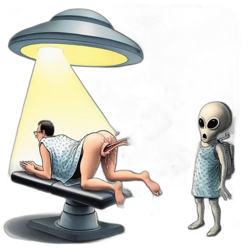 dress, creature, robot, concept art, outer space, neon lights, comical, scenario transparent PNG cut-out